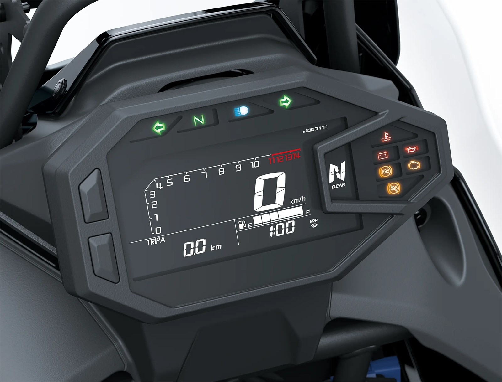 KLE 500 infotainment screen