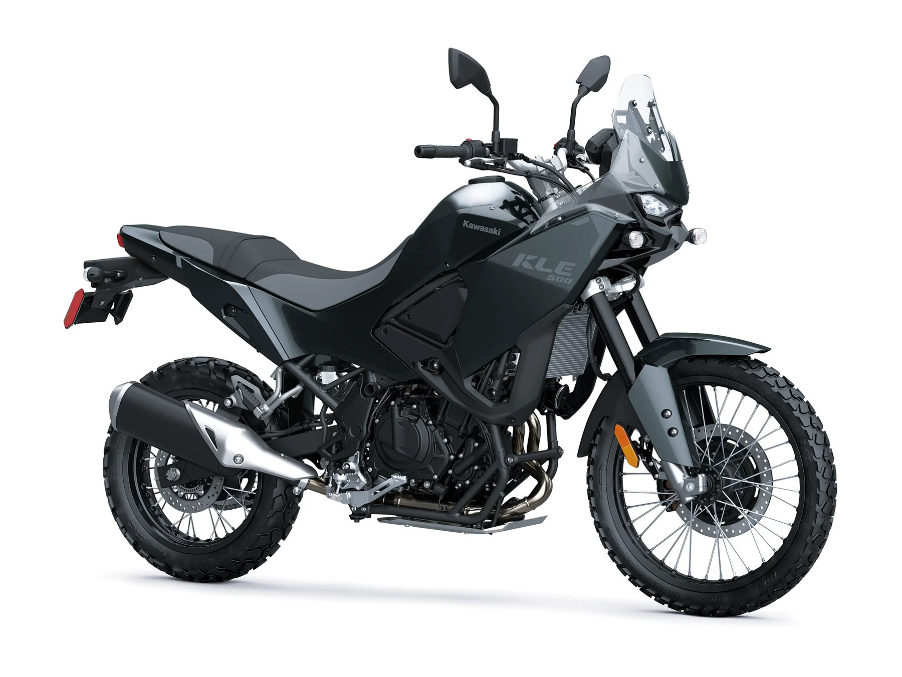 Kawasaki KLE 500 front three-quarter view